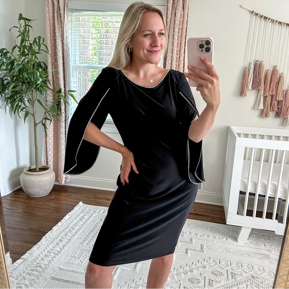 Joseph Ribkoff Crystal Embellished Dress 183026 $234 - Picture 2 of 6